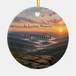 Personalisierter Gedenk-Schmuck Keramik Ornament