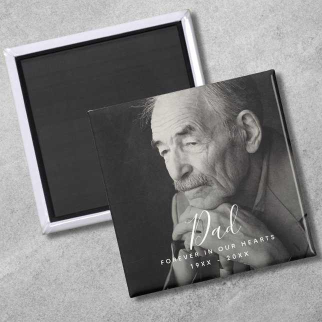 Personalisierter Gedenktod des benutzerdefinierten Magnet (Dad Photo Memorial Magnet)