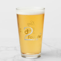 Personalisierter "Gefüttert2Founder"-Glascup