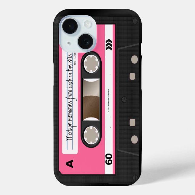 Personalisierter Gehäuse für das  Kassettenband in Case-Mate iPhone Hülle (Rückseite)