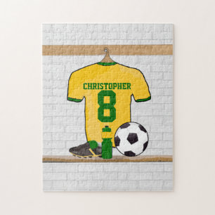 Personalisierter gelbes Grün-Fußball-Fußball