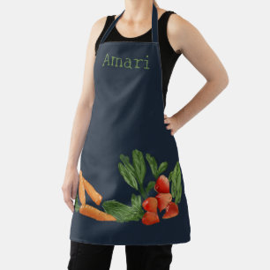 Personalisierter Gemüsegarten Blue Apron Schürze