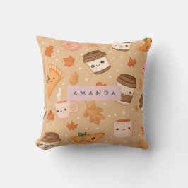 Personalisierter gemütlicher Herbstkaffee Kissen