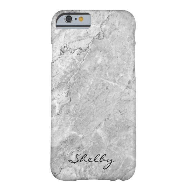 Personalisierter genannter Gray Granite iPhone Case-Mate iPhone Hülle (Rückseite)