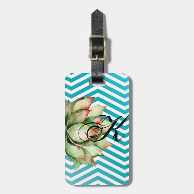 Personalisierter GepäckanhängerBoho Cacti Cactus S Gepäckanhänger (Vorderseite vertikal)