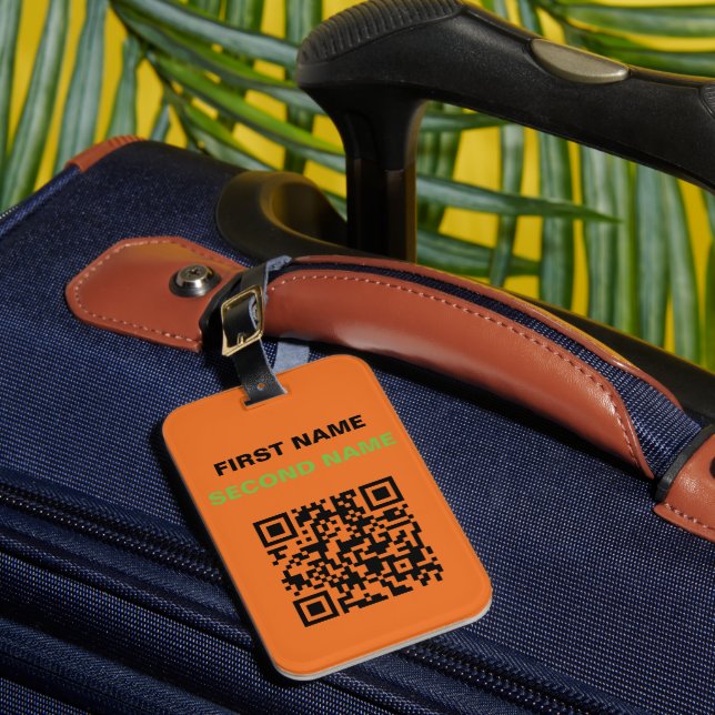 Personalisierter Gepäckträger Gepäckanhänger (Vorderseite Insitu 1)