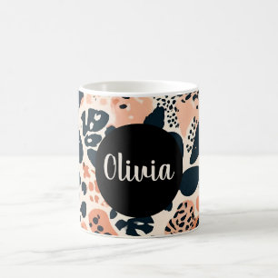 Personalisierter Gepard Leopard Animal Print Kaffeetasse