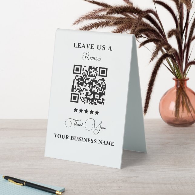 Personalisierter Geschäft-QR-Code Hinterlassen Sie Tischaufsteller (In Situ (Tisch))