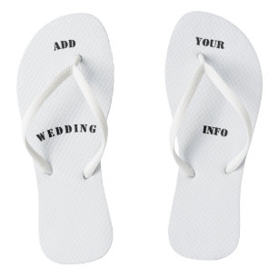 personalisierter Geschenkstrand, Hochzeit, Flitter Flip Flops