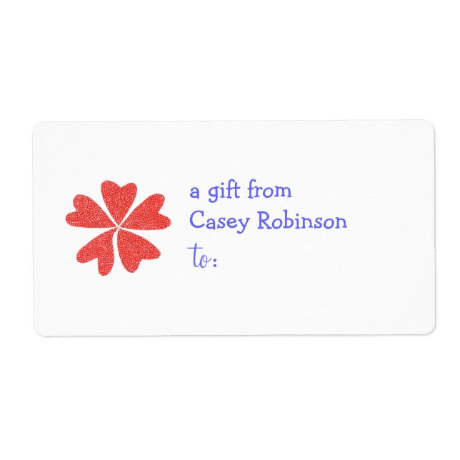 Personalisierter Geschenkumbauaufkleber -- (Vorne)