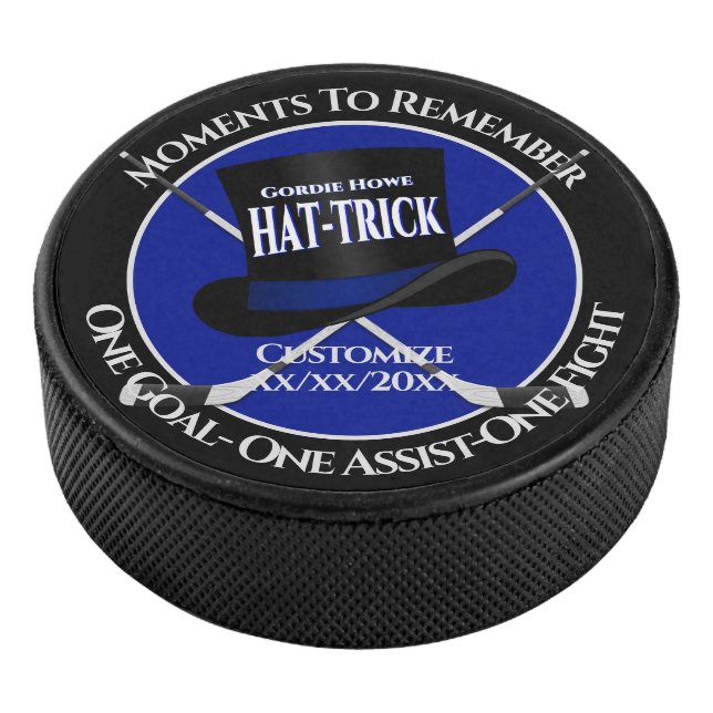 Personalisierter GH Hat Trick Eishockey Puck (3/4)