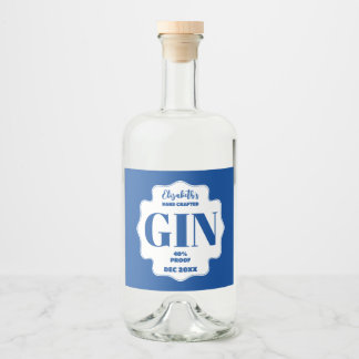 Personalisierter Gin-Aufkleber Alkoholflaschenetikett
