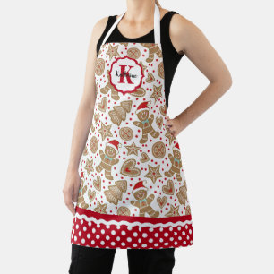 Personalisierter Gingerbrot-Mann Schürze