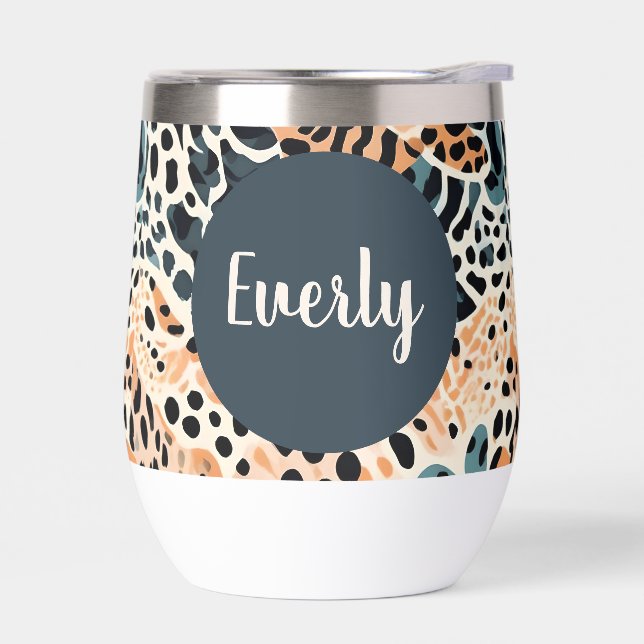 Personalisierter Giraffe-Leopard-Tierdruck (Links)