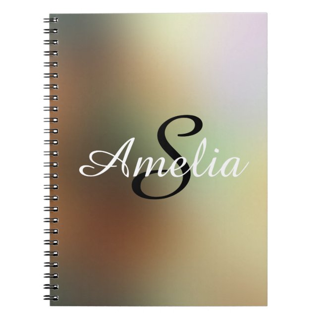 Personalisierter Girl-Glitzer Glitzern Blur Name Notizblock (Vorderseite)