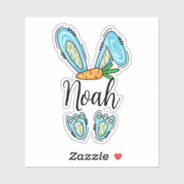 Personalisierter Girl Oaster Bunny Sticker
