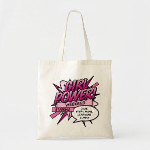 Personalisierter GIRL POWER Mädchen-Wochenende Tragetasche