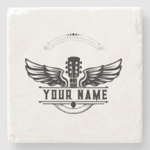Personalisierter Gitarrenspieler Gift Stone Unters