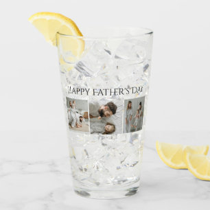Personalisierter Glascup mit 3 Fotos und Text Glas