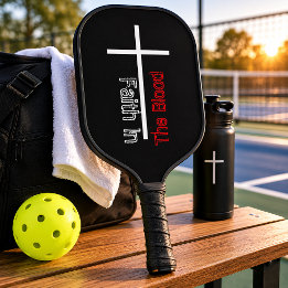 Personalisierter Glaube an das Christliche Blutkre Pickleball Schläger