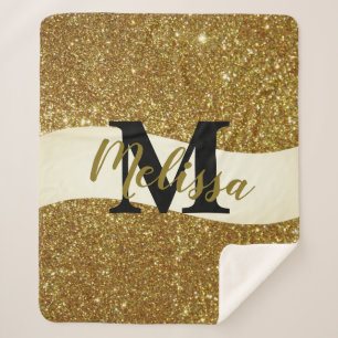 Personalisierter Glitter  Sherpadecke