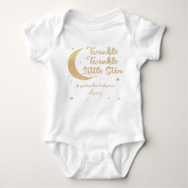 Personalisierter Glitzer Baby Strampler