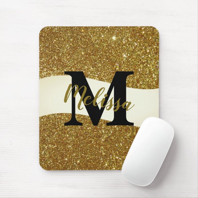 Personalisierter Glitzer Mousepad (Mit Mouse)