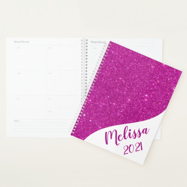 Personalisierter Glitzer Planer (Anzeige)