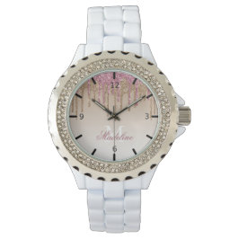 Personalisierter Glitzer-Schutz Armbanduhr