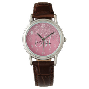 Personalisierter Glitzer-Schutz Armbanduhr