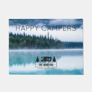 Personalisierter glückliche Campers See der Fußmatte