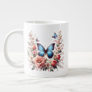 Personalisierter Glücklicher Geburtstag Schmetterl Jumbo-Tasse