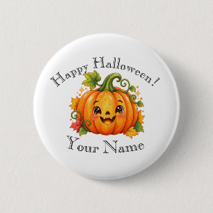 Personalisierter glücklicher Halloween-Button, ben Button
