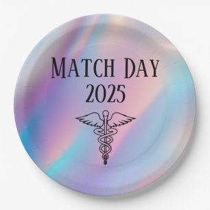 Personalisierter glücklicher Match Day 2025 Doktor Pappteller