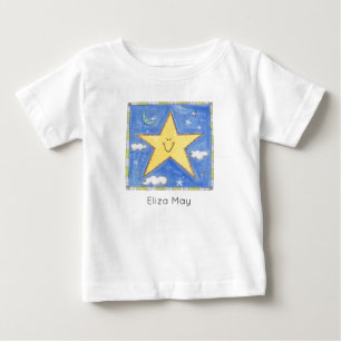 Personalisierter Glücksstern Baby T-shirt