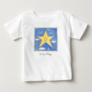 Personalisierter Glücksstern Baby T-shirt