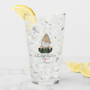 Personalisierter Gnom-Vater Grüner Vintage-Gesch Glas