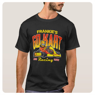 Personalisierter Go-Kart-Rennsport Motorsport-Kart T-Shirt