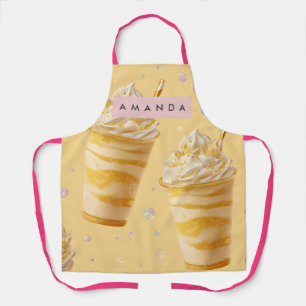 Personalisierter Golden Caramel Swirl Milkshake Schürze