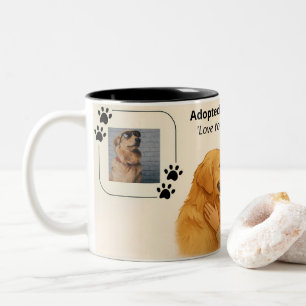 Personalisierter Golden Retriever Mom Becher – Ind Zweifarbige Tasse