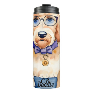 Personalisierter Goldendoodkühler Thermosbecher