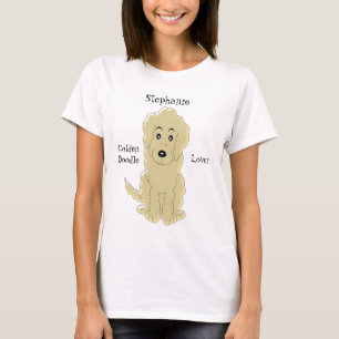 Personalisierter Goldendoodle Hundeentwurf T-Shirt
