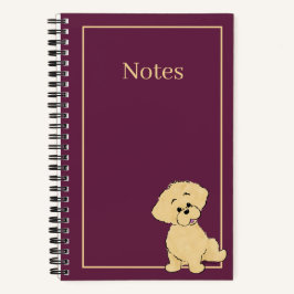 Personalisierter Goldendoodle-Welpe Süßer Hund Ben Notizbuch