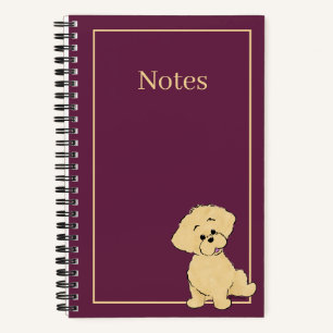 Personalisierter Goldendoodle-Welpe Süßer Hund Ben Notizbuch