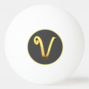 Personalisierter Goldener Brief V Tischtennisball