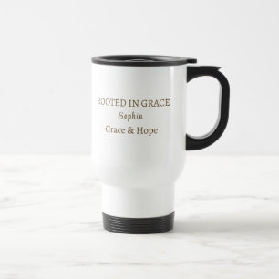 Personalisierter goldener Ginkgoblatt-Name Reisebecher