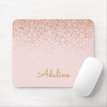 Personalisierter goldener Glitter-Monogramm-Name