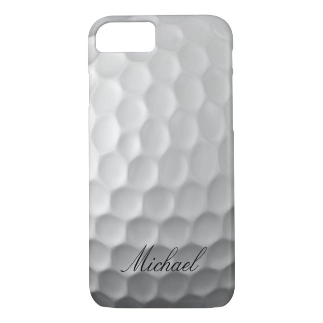 Personalisierter Golf Ball Dimples Textur Muster Case-Mate iPhone Hülle (Rückseite)