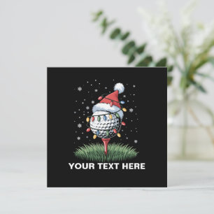 Personalisierter Golf Ball Weihnachtsbaum Weihnach Feiertagskarte