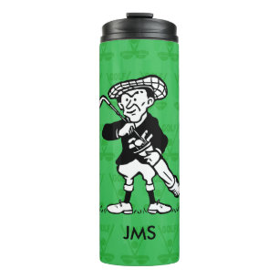 Personalisierter Golf-Cartoongolfspieler Thermosbecher